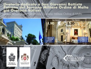 Joint Issue San Marino and Church of San Giovanni Battista
