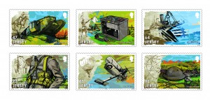 THE GREAT WAR 2 CHANGE STAMPS PERFED MINT SET (2)