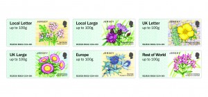 Post & Go - Jersey Coastal Flowers - Mint Set