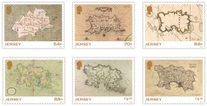 Historic Jersey Maps - Stamp Set