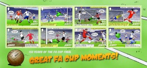 JERSEY FA CUP SOUVENIR SHEETLET PERFED