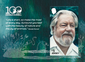 100 Years of Gerald Durrell: Dedication miniature sheet