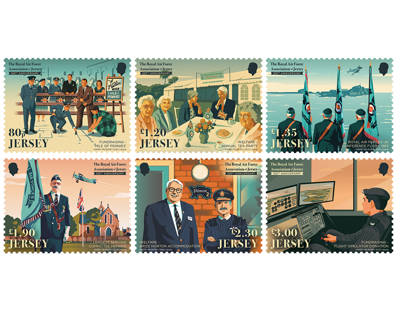 RAFA Jersey stamp set